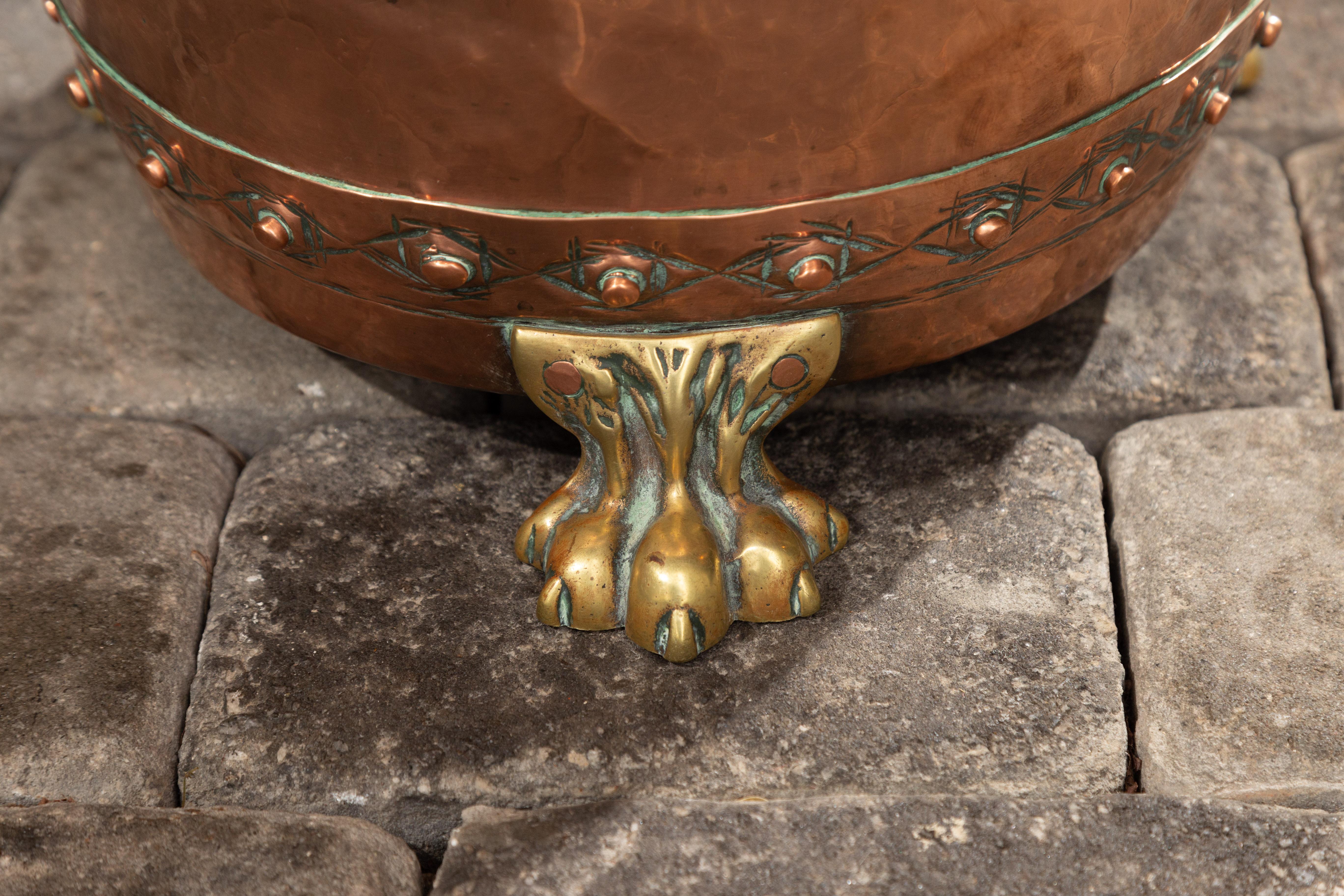 vintage copper planter