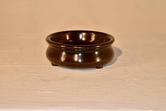 English Turned Oak bowl, Circa 1900