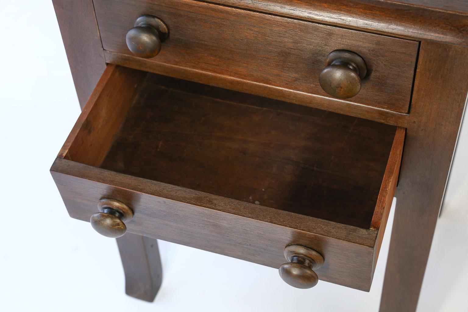 20th Century English Two-Drawer Side Table