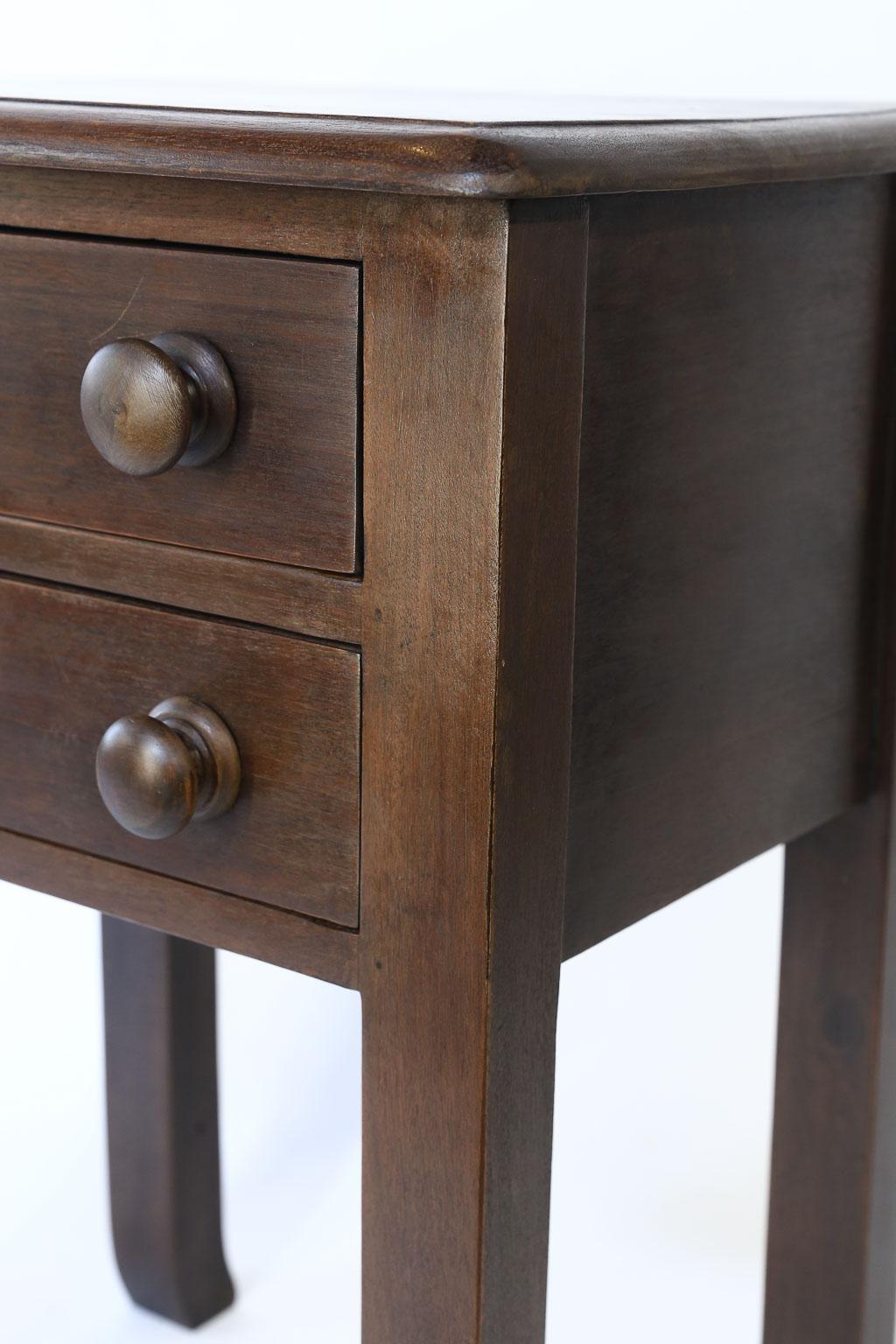 English Two-Drawer Side Table 1