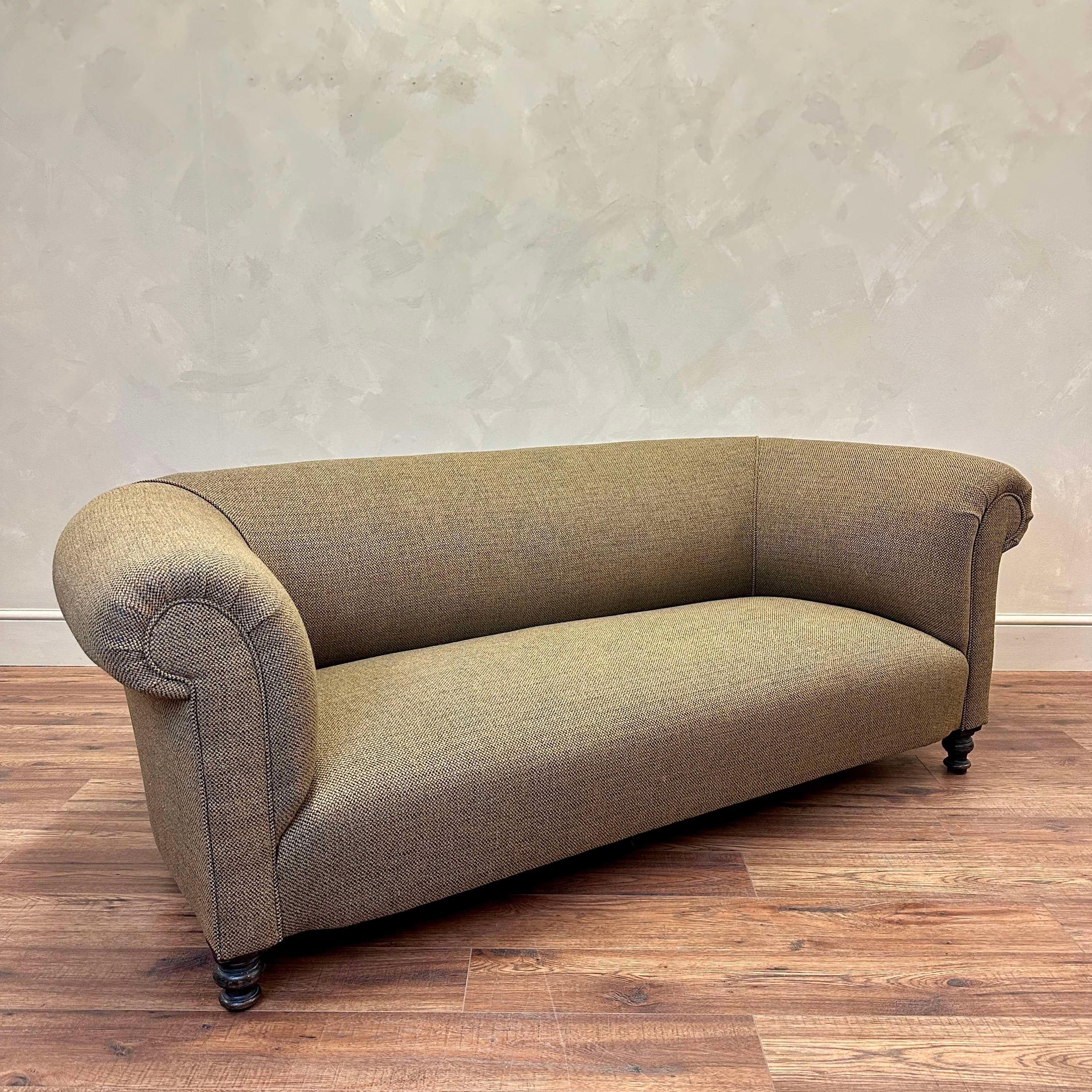 English Upholstered 19th Century Sofa For Sale 3