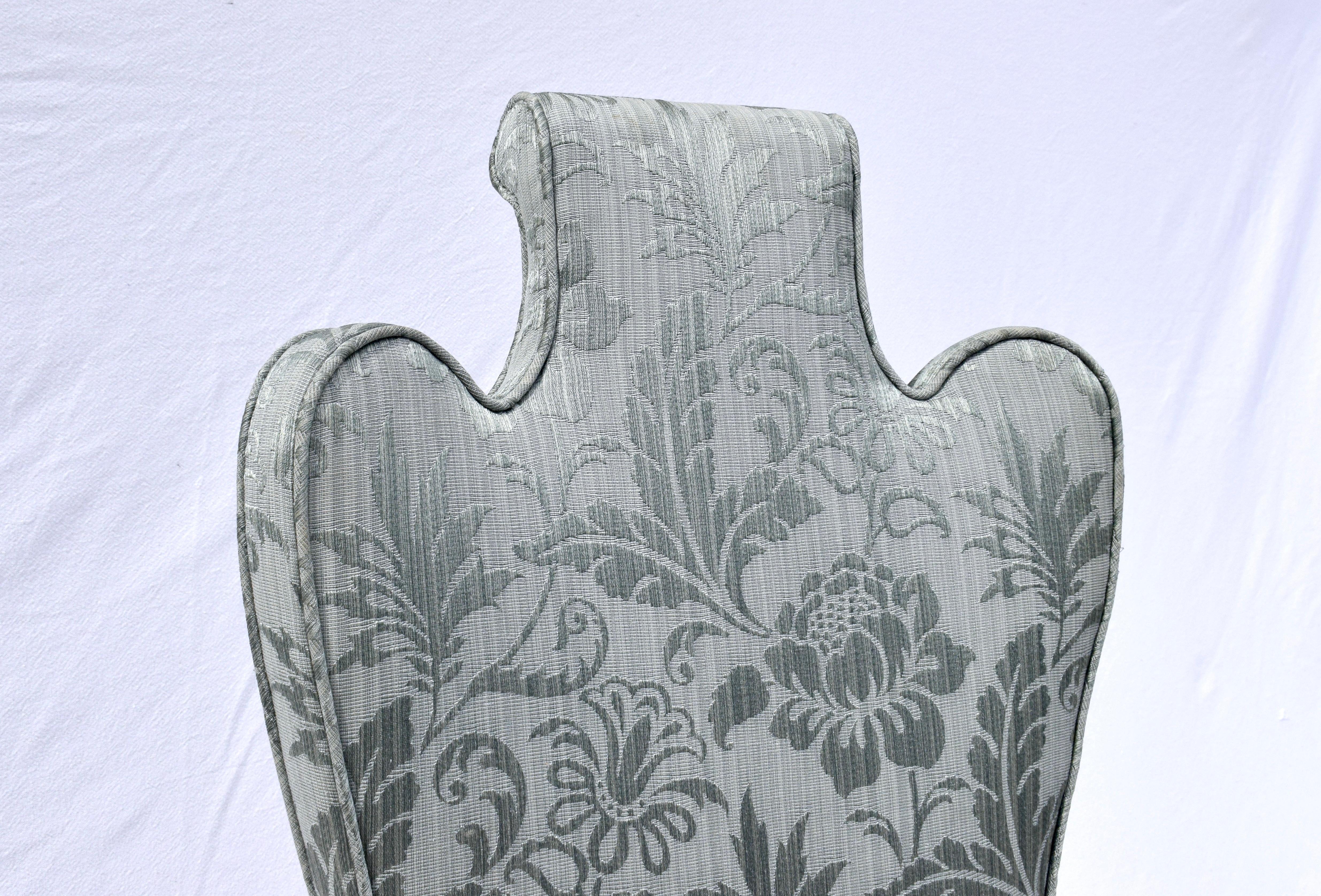 Sedie da pranzo inglesi imbottite Pied-De-Biche Styling in vendita 6