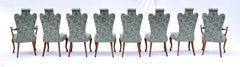 Chaises de salle à manger anglaises Upholstering Style Pied-De-Biche