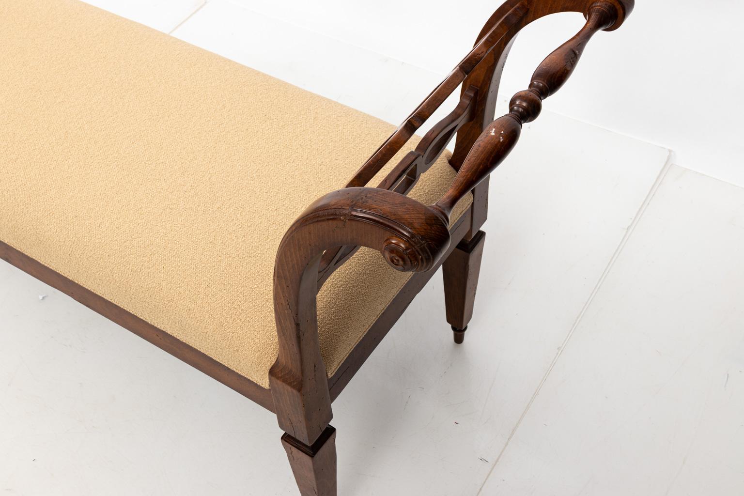 English Upholstered Window Bench 1