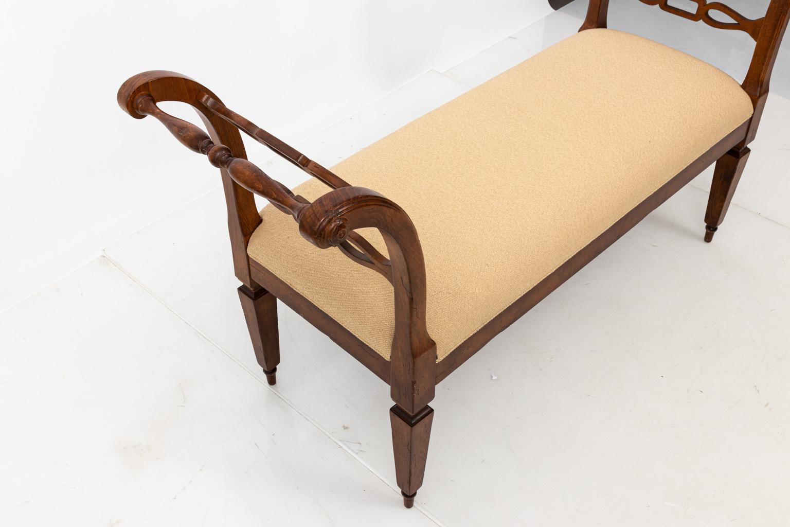 English Upholstered Window Bench 2