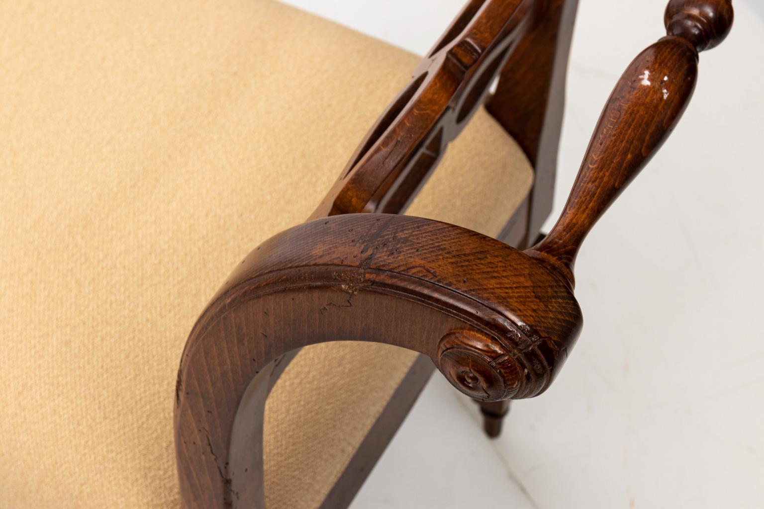 English Upholstered Window Bench 4