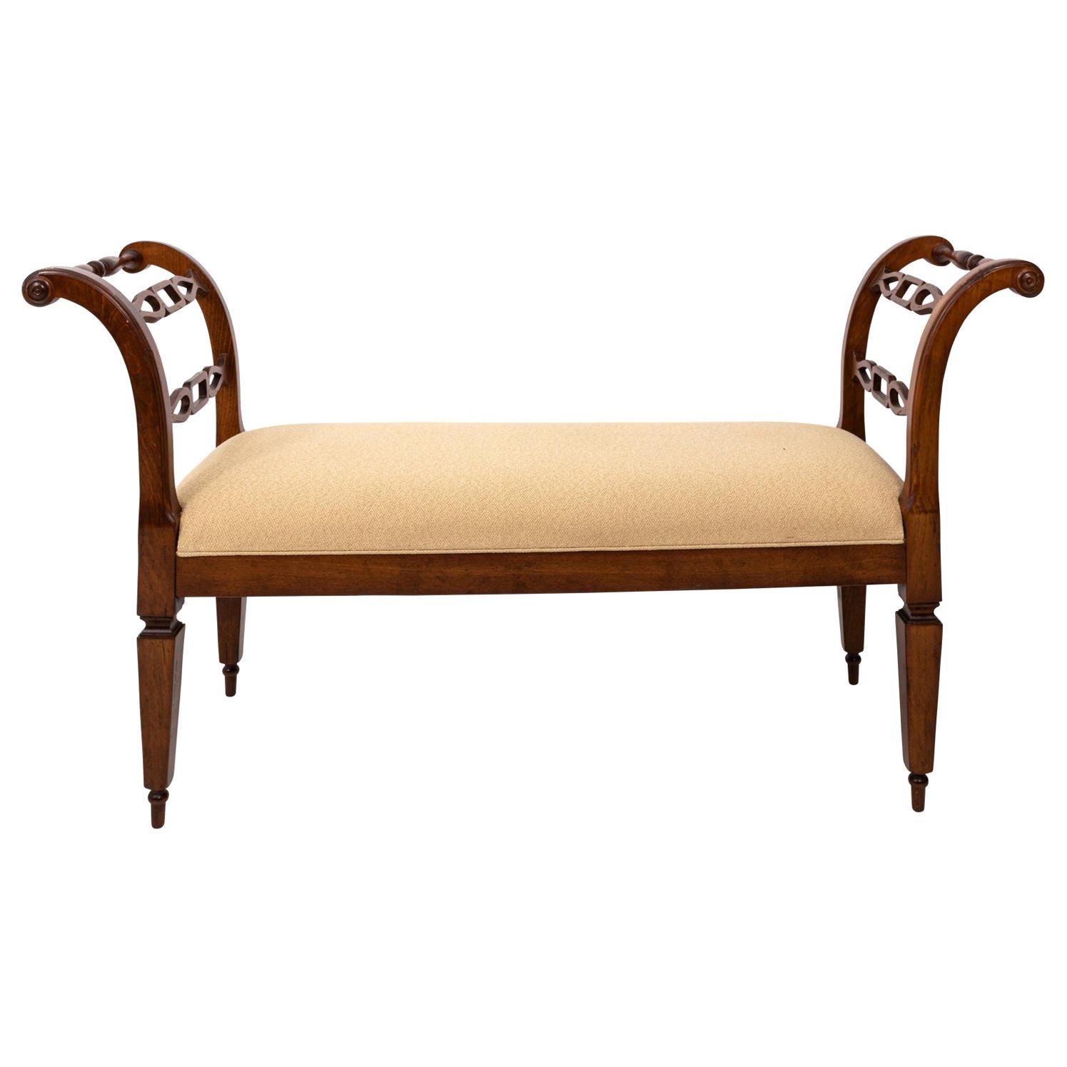 English Upholstered Window Bench