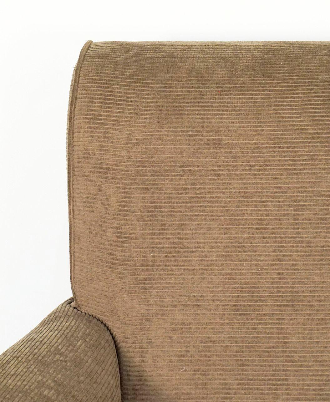 20th Century English Upholstered Wingback or Library Lounge Armchair For Sale