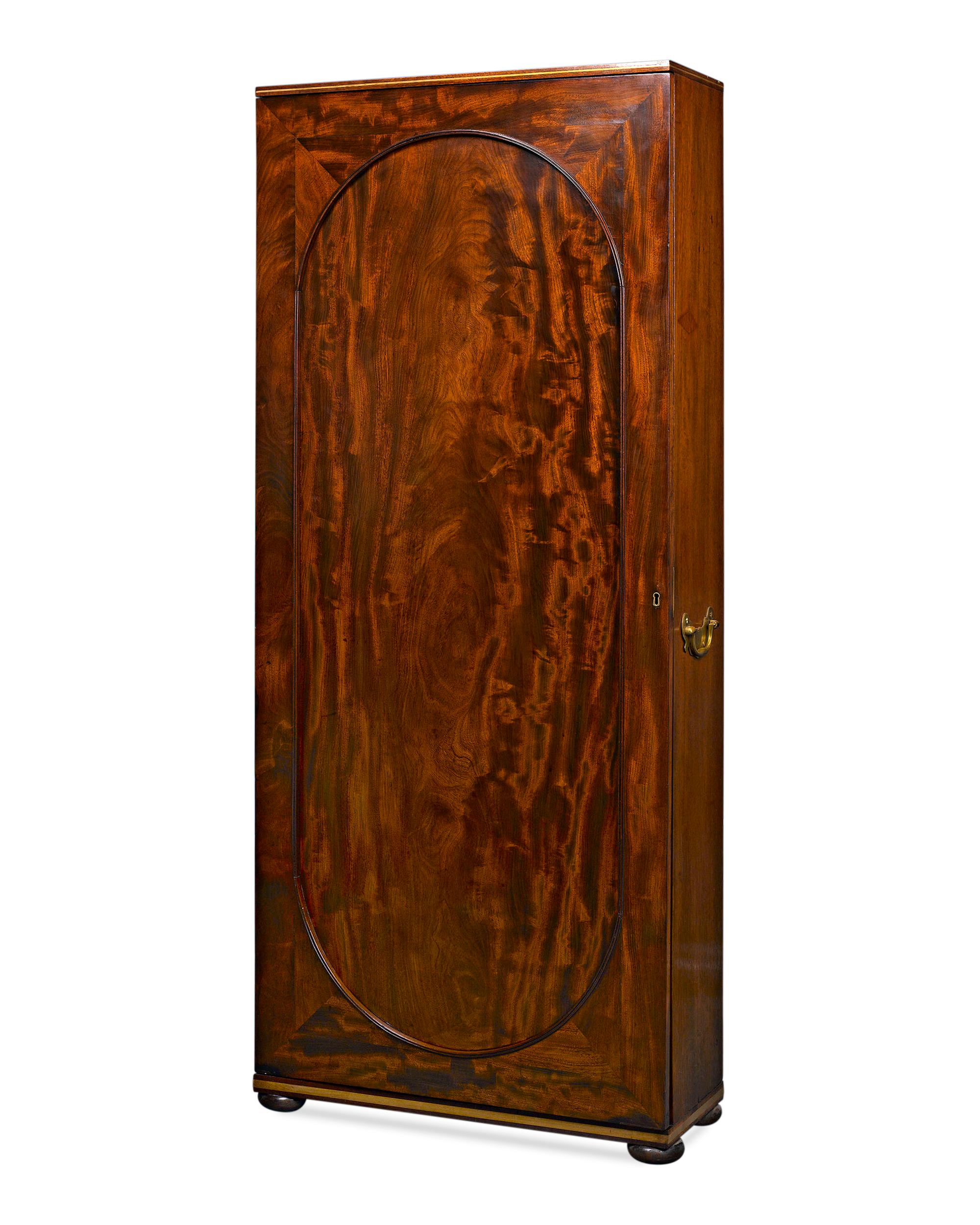 19th Century English Upright Cane Cabinet For Sale