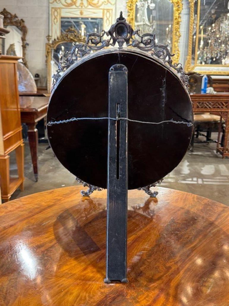 Silver English Vanity Mirror For Sale
