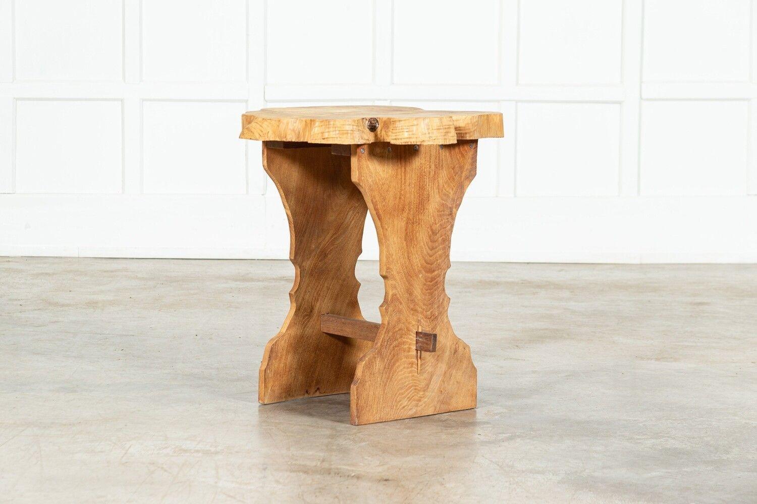 English Vernacular Elm Side Table For Sale 1