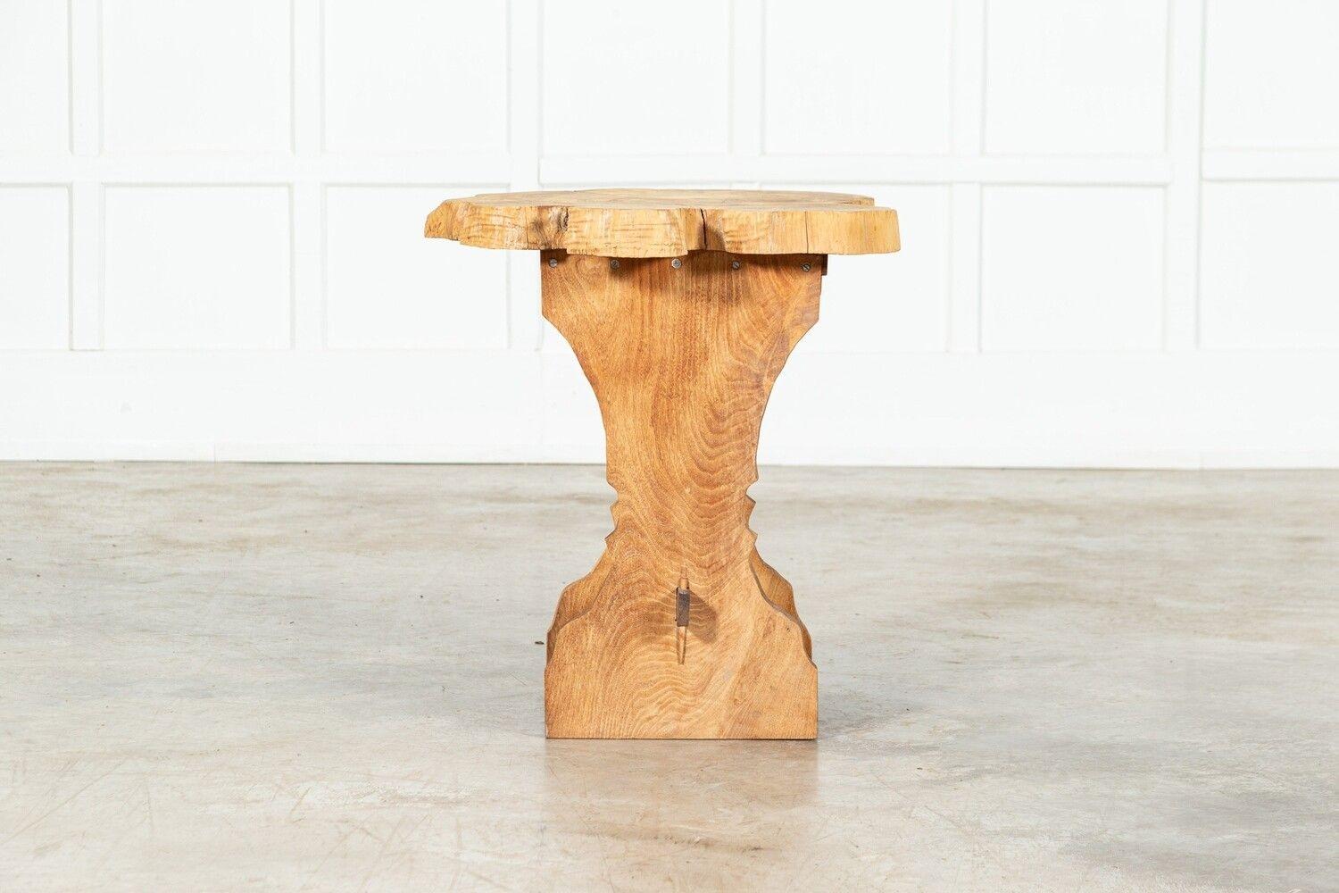 English Vernacular Elm Side Table For Sale 3