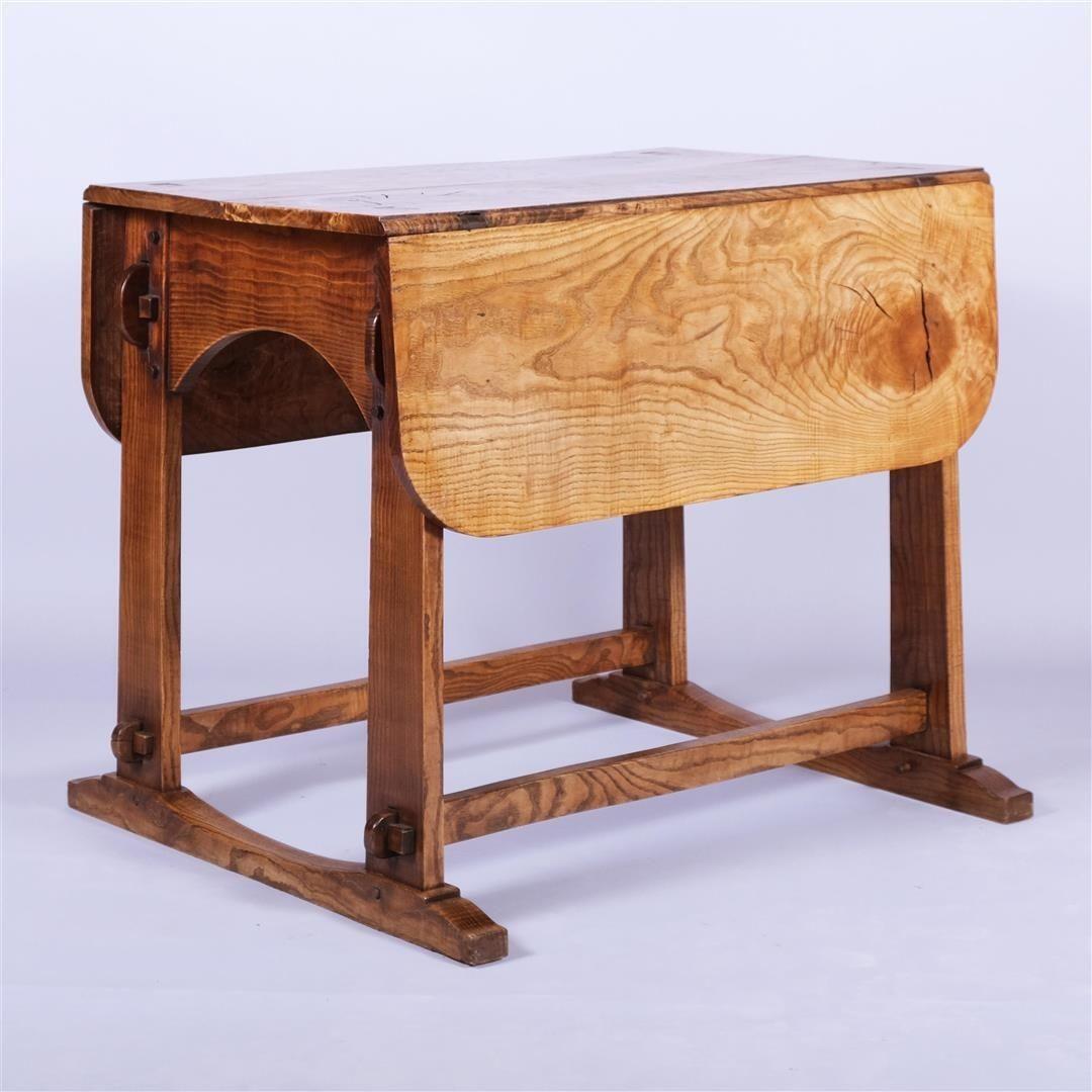 19th Century English Vernacular Field Ash Center Table For Sale