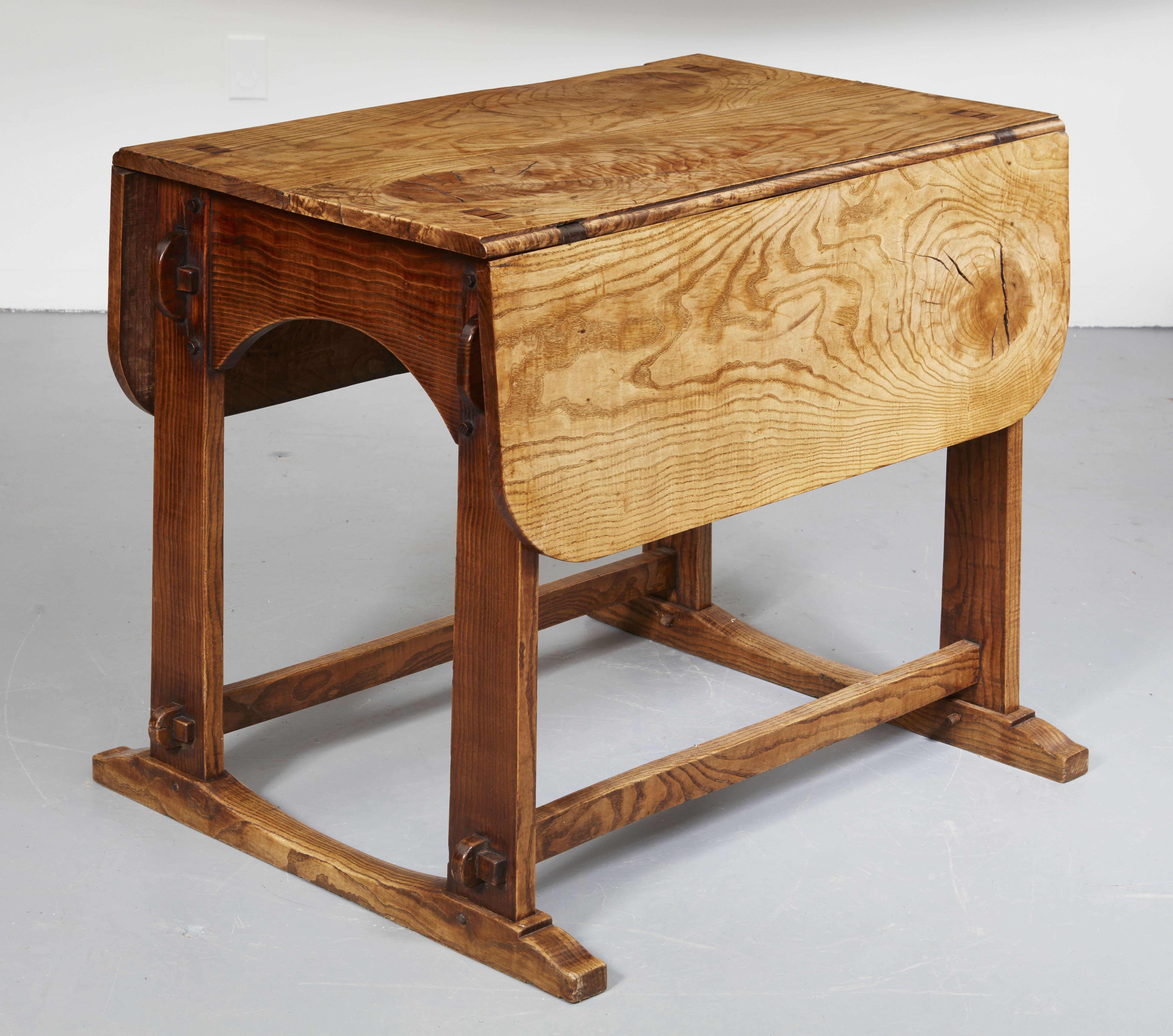 English Vernacular Field Ash Center Table For Sale 1