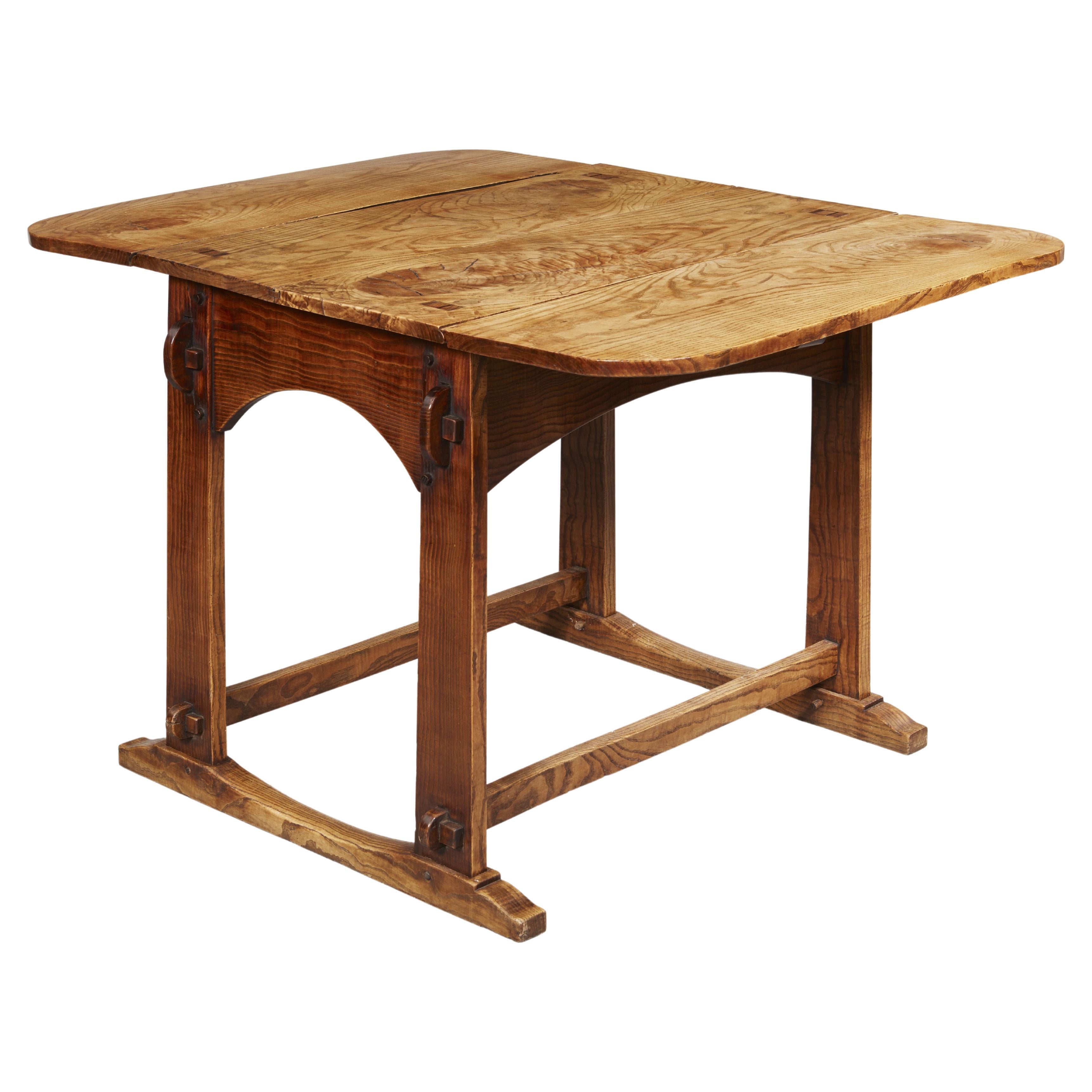 English Vernacular Field Ash Center Table For Sale