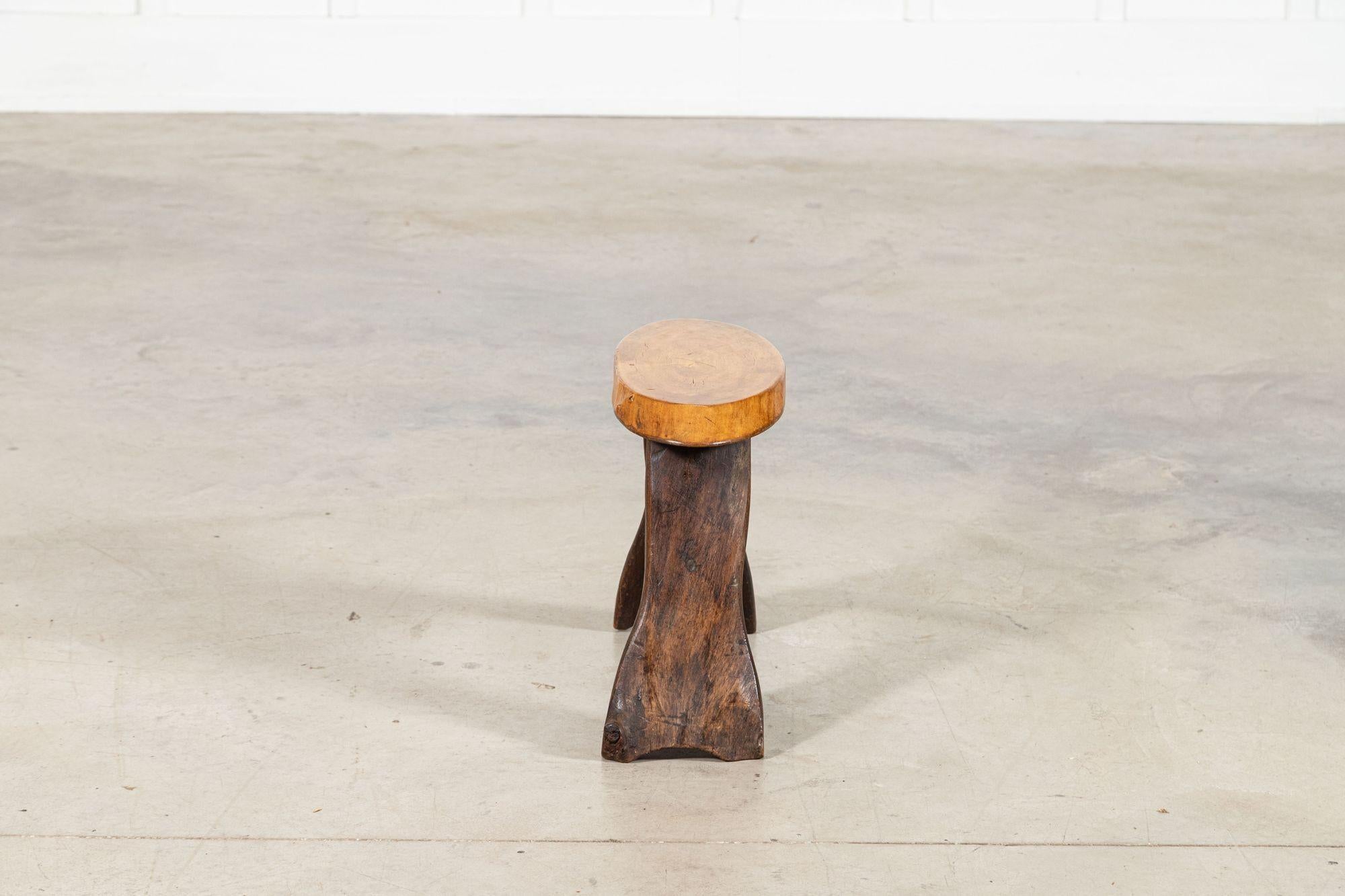 English Vernacular Oak Stool For Sale 6
