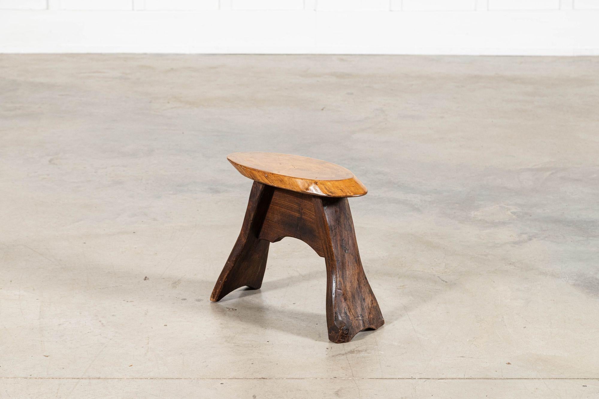 English Vernacular Oak Stool For Sale 7