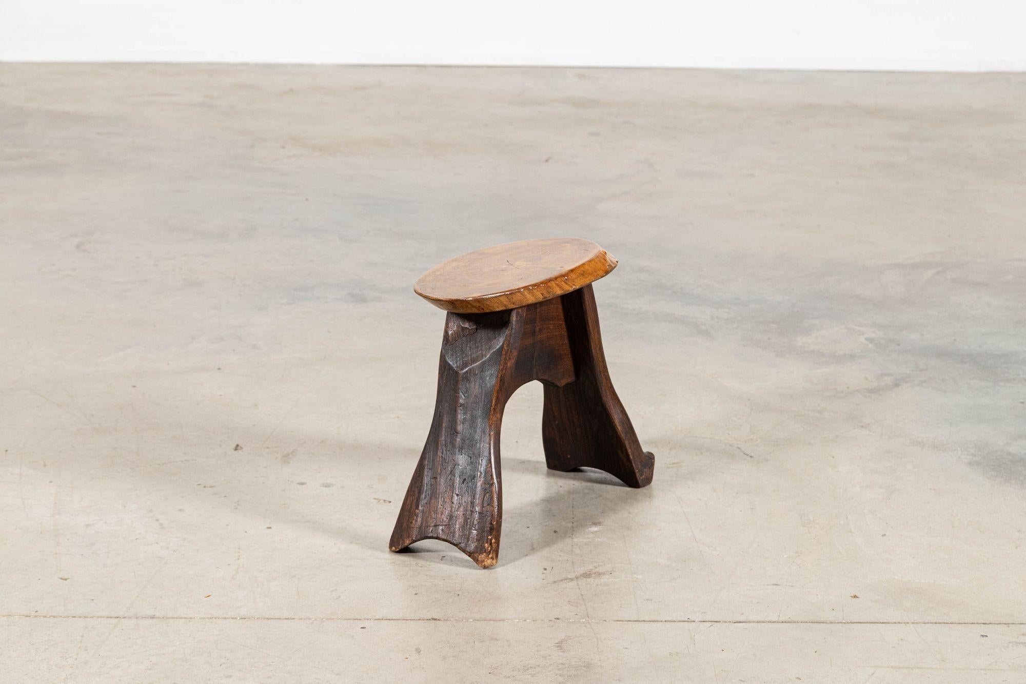 English Vernacular Oak Stool For Sale 9