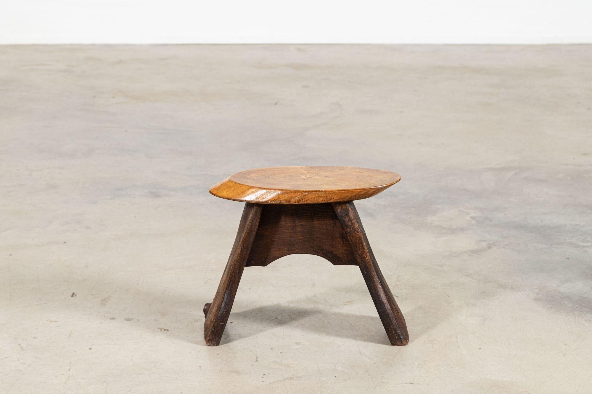 English Vernacular Oak Stool For Sale 2