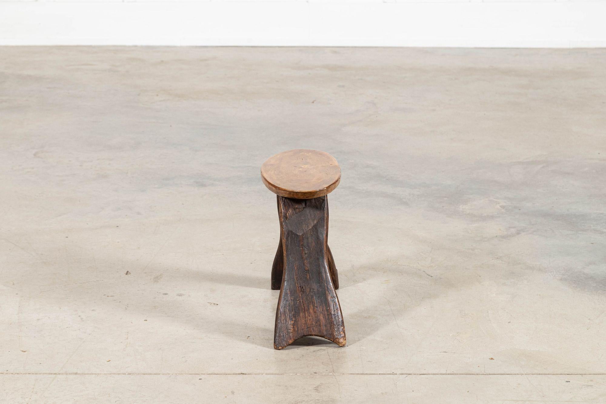 English Vernacular Oak Stool For Sale 4