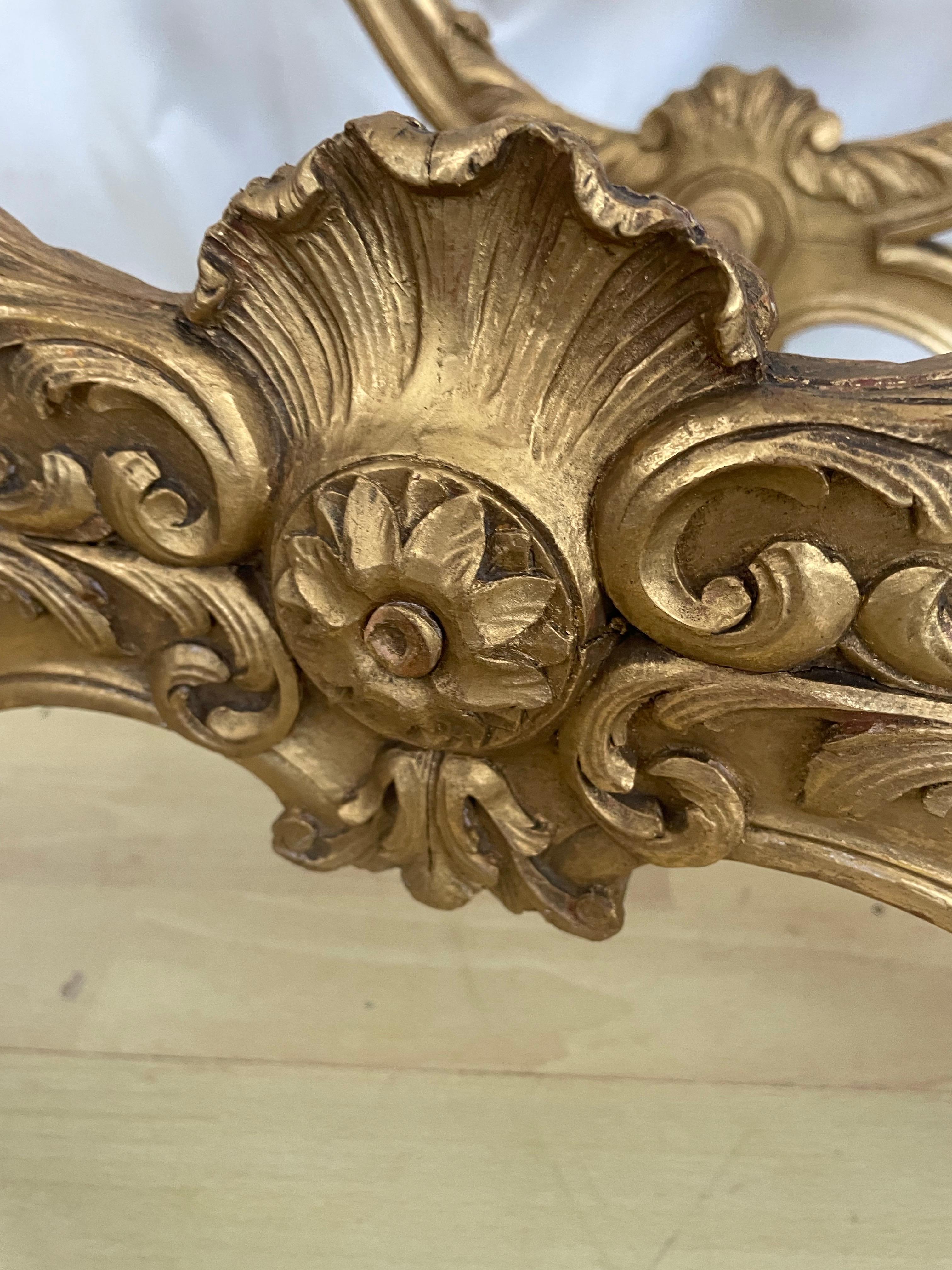 Sgabello inglese Victoria in legno dorato del 1870 ca. in vendita 1