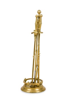 Juego Victoriano Inglés de 4 Herramientas para el Fuego