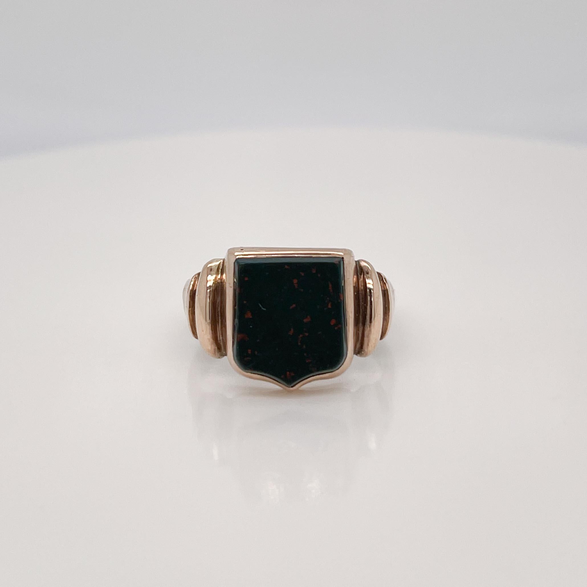 mens bloodstone ring