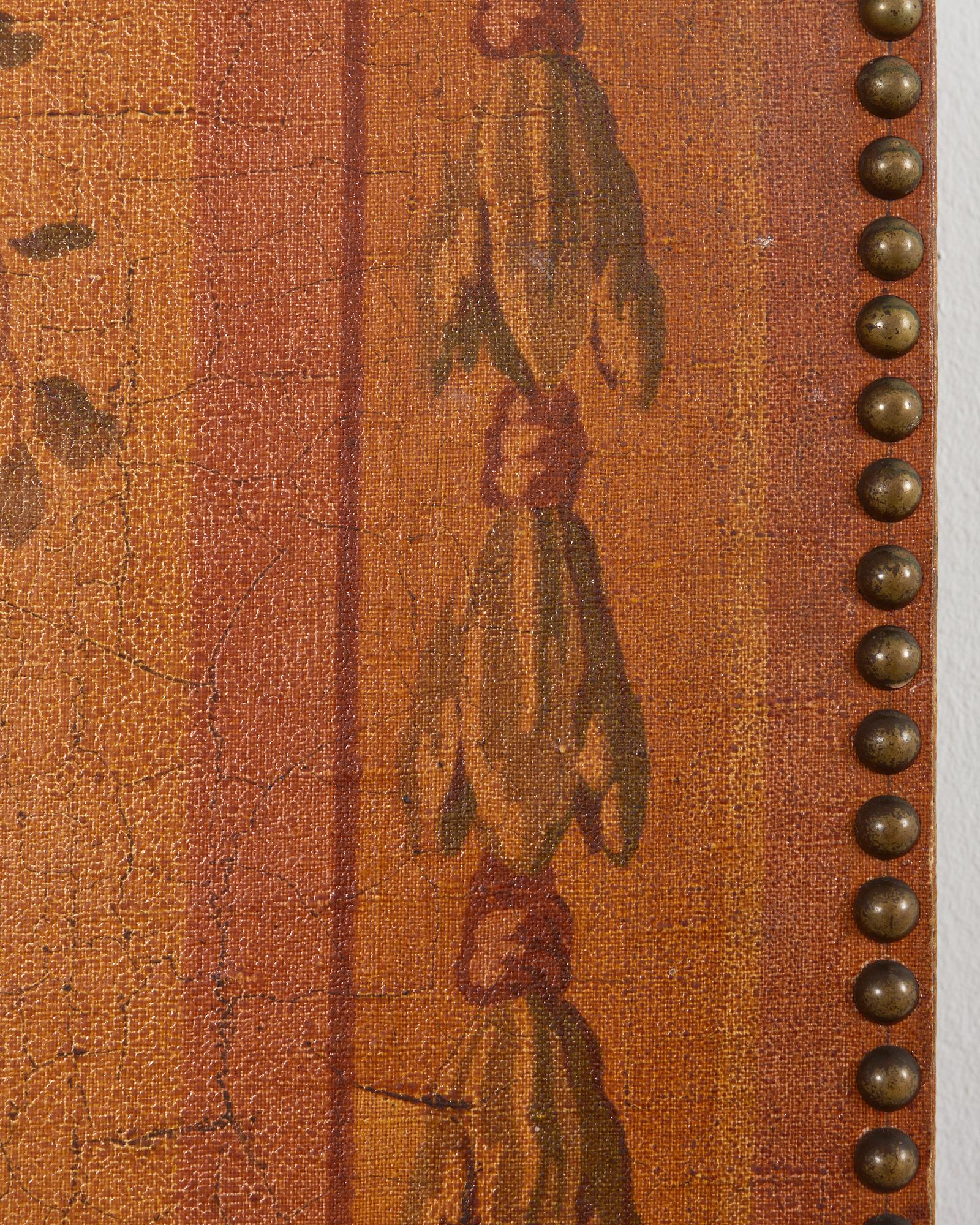 Englischer viktorianischer Adam-Stil Drei-Panel-Faltwand im Angebot 11