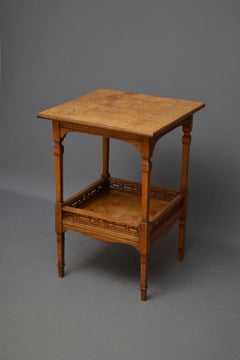 English Victorian Aesthetic Movement Ash Occasional Table