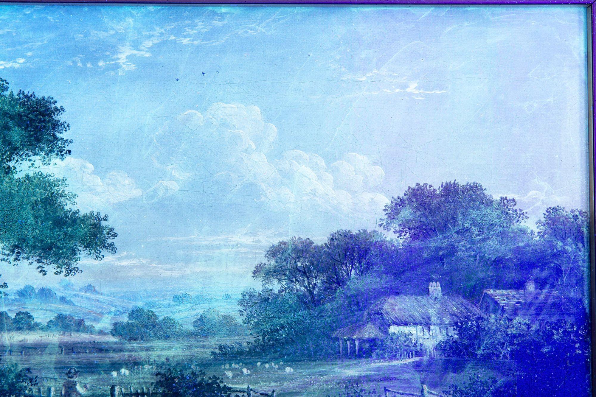 Englisches viktorianisches antikes Ölgemälde einer Landschaft in Devonshire, 19. im Angebot 9
