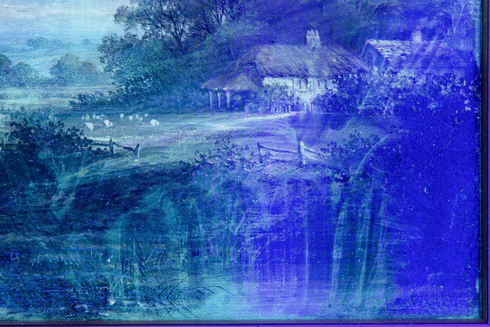Englisches viktorianisches antikes Ölgemälde einer Landschaft in Devonshire, 19. im Angebot 10