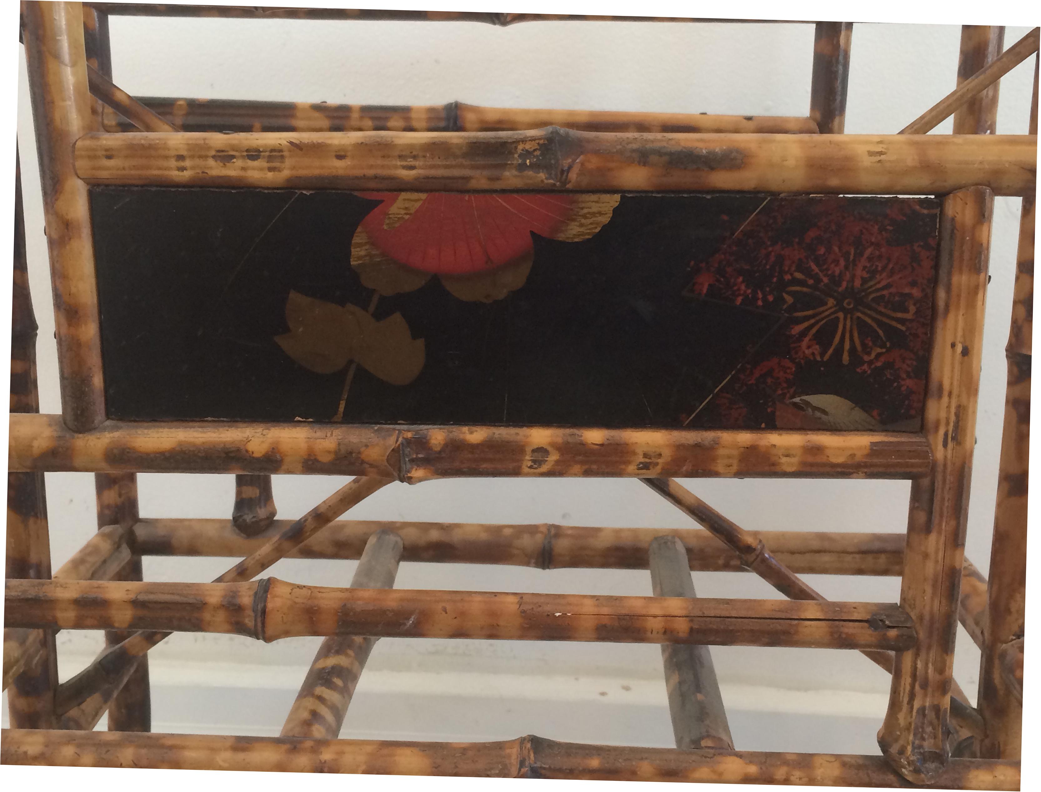 English Victorian Bamboo Magazine Rack In Good Condition In West Palm Beach, FL