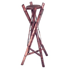 English Victorian Bamboo Pedestal