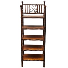 English Victorian Bamboo Shelves