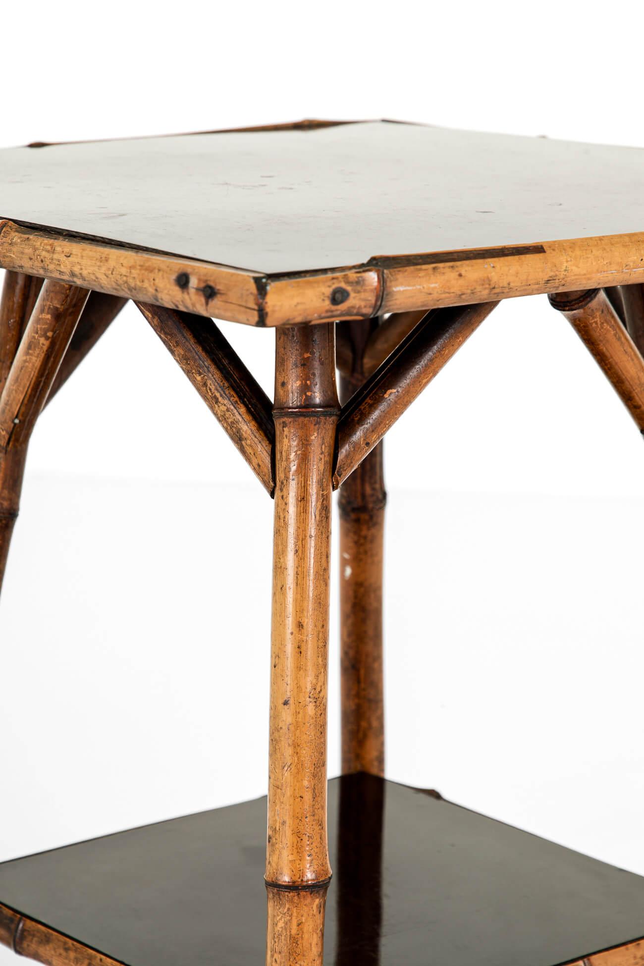 English Victorian Bamboo Side Table For Sale 4