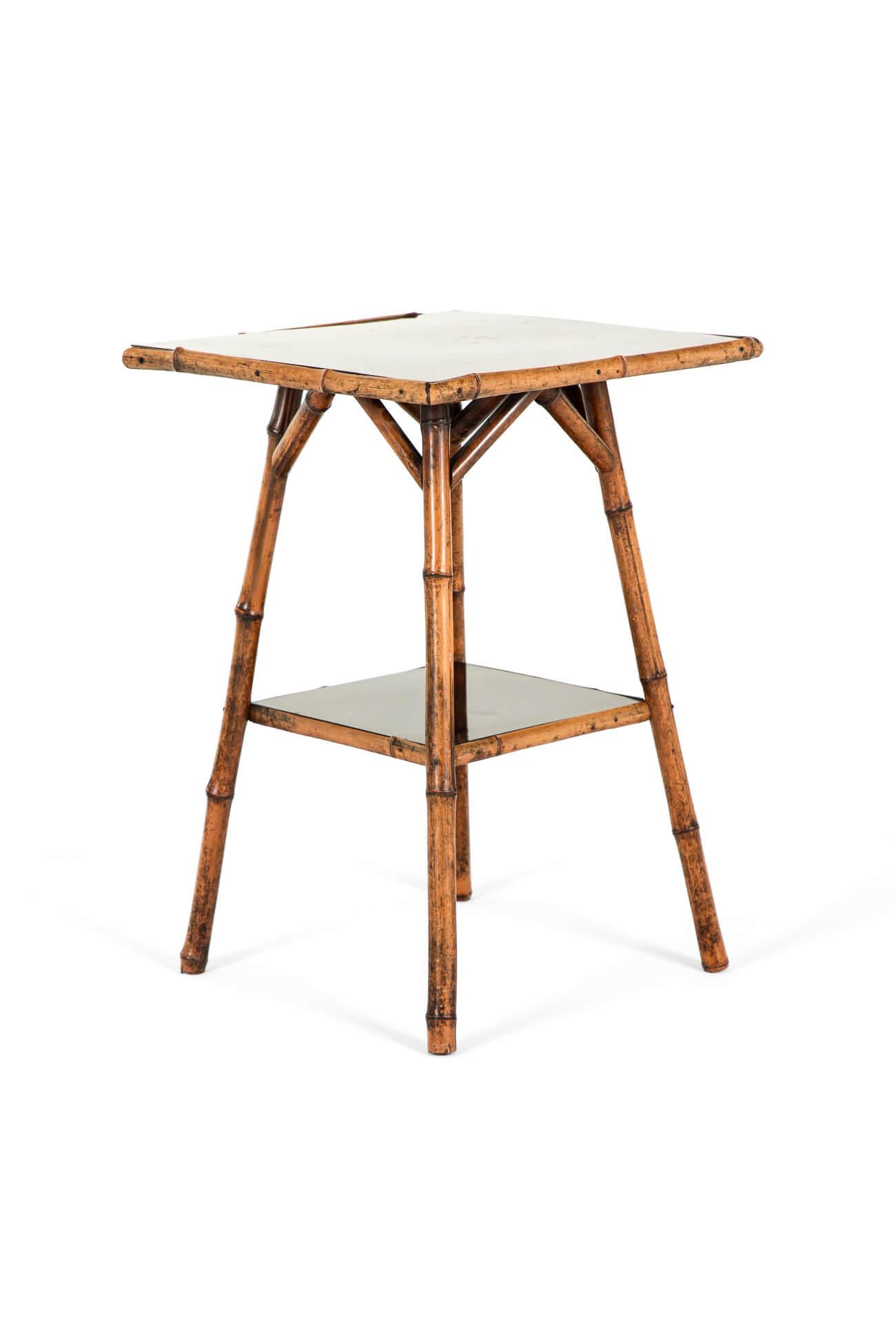 British English Victorian Bamboo Side Table For Sale
