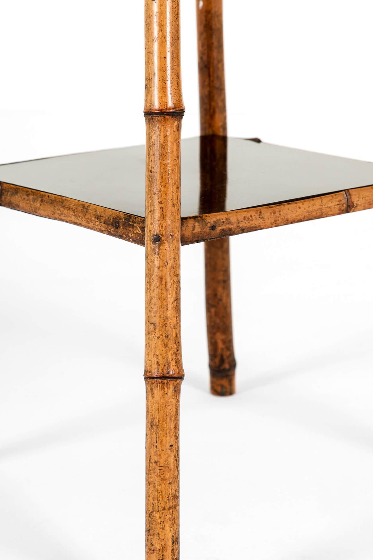 English Victorian Bamboo Side Table For Sale 3
