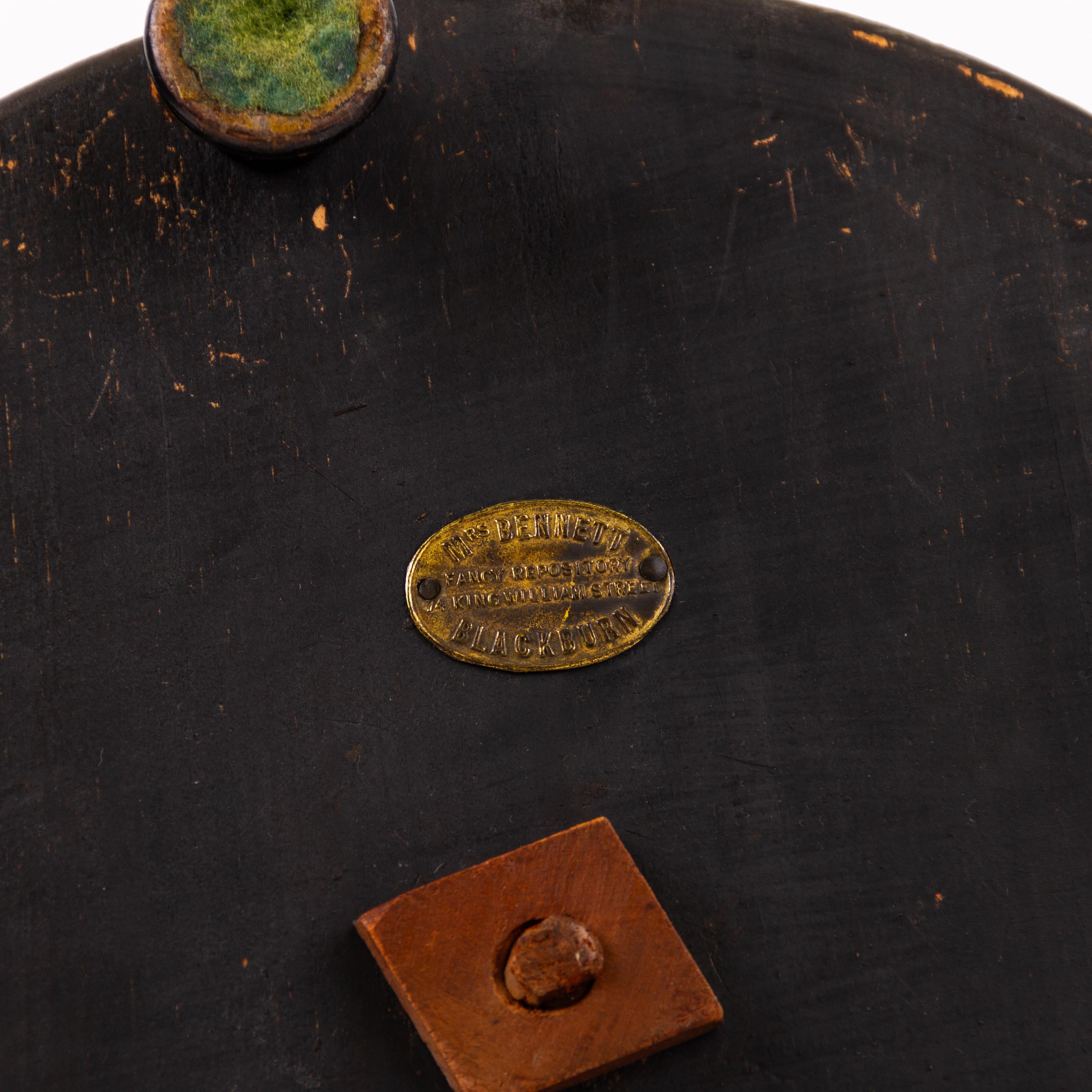 English Victorian Beadwork Pin Cushion 19th Century  3