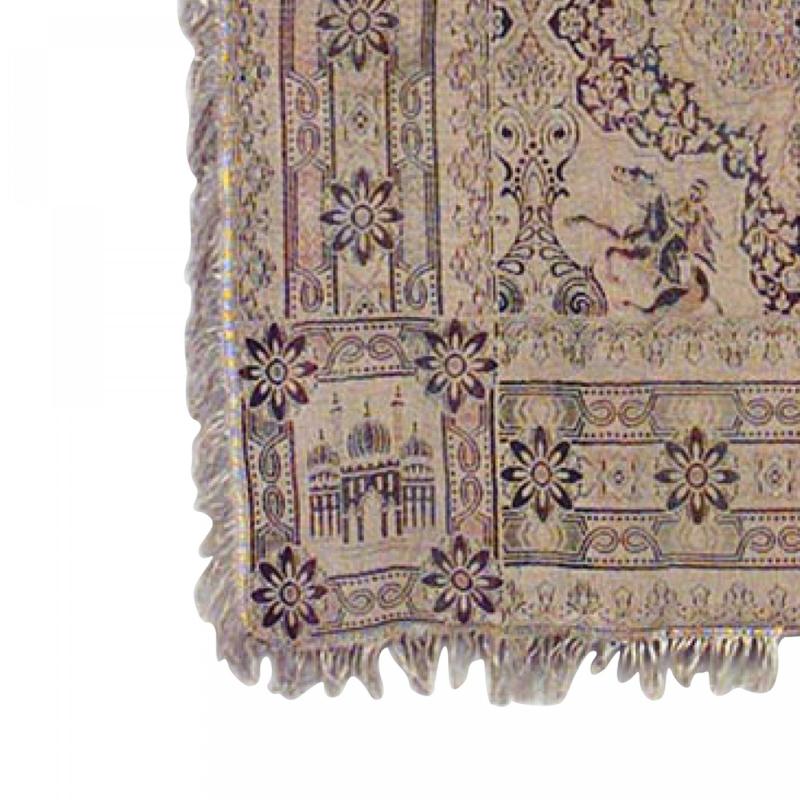 Tissage Couverture de table victorienne anglaise à motifs beiges en vente