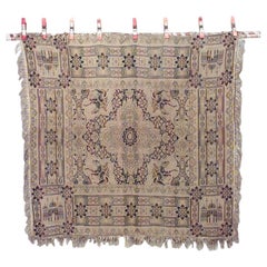 Mantel Victoriano Inglés con Estampado Beige