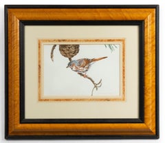 English Victorian Bird Watercolor