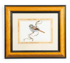 English Victorian Bird Watercolor