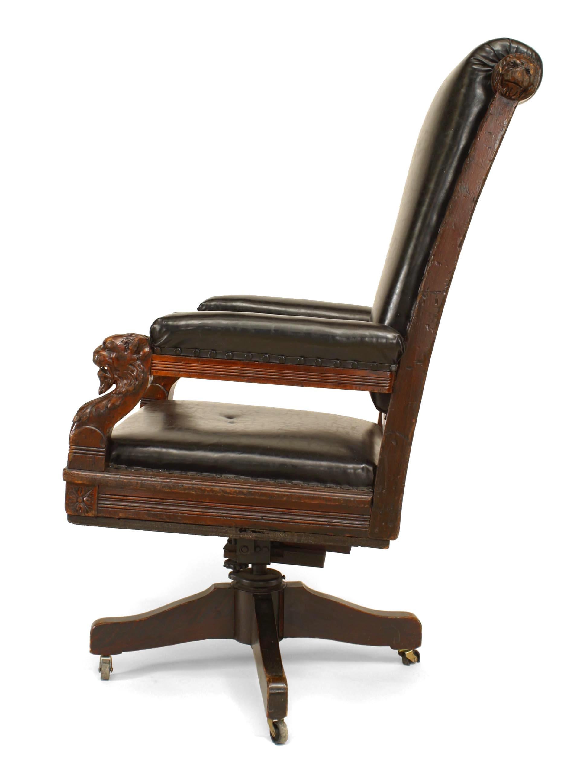 black victorian chair