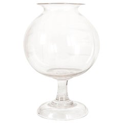 Antique English Victorian Blown-Glass Fishbowl