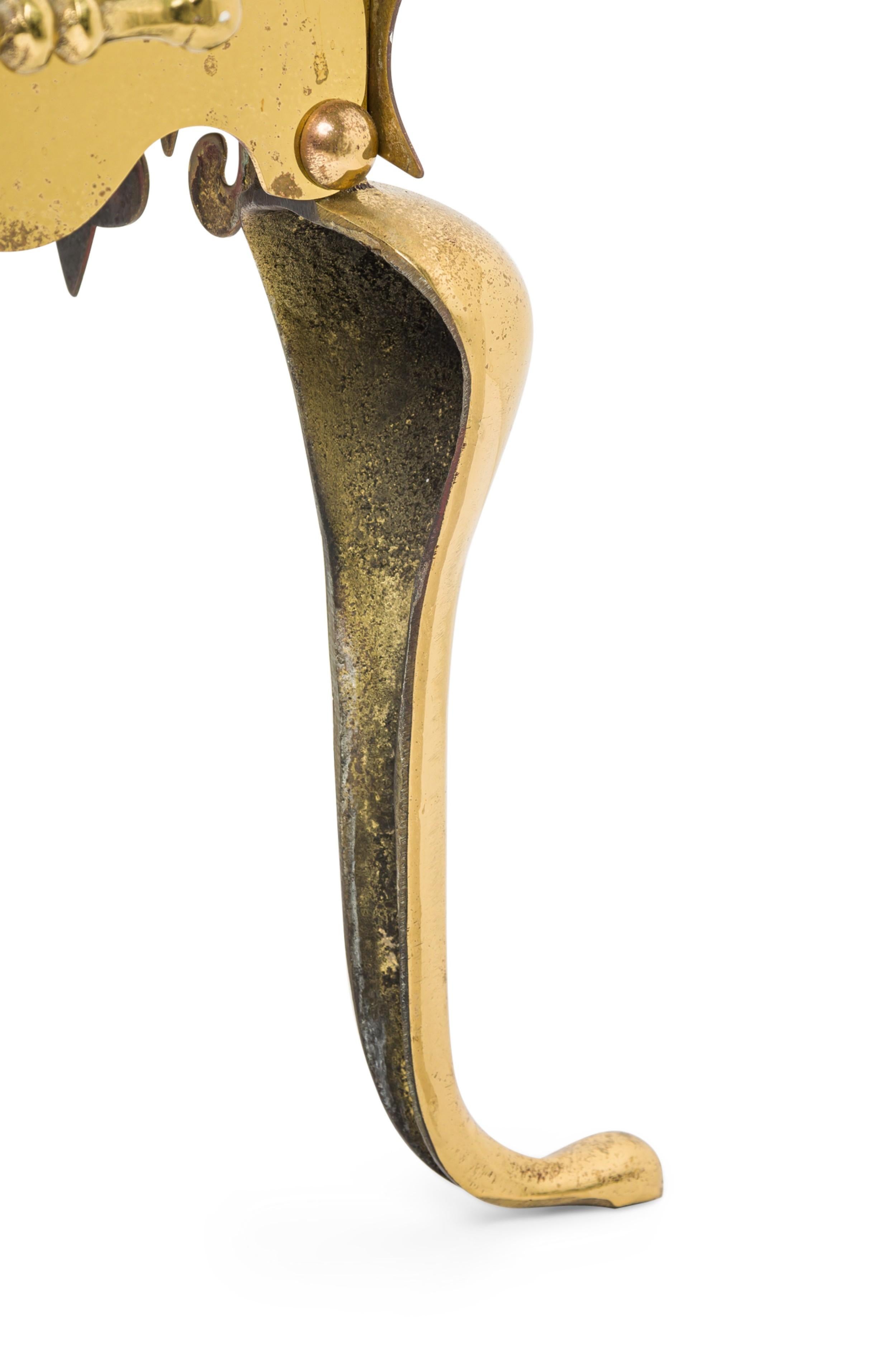 Englisch viktorianischen Messing Herd Feuerstelle Untersetzer im Angebot 4