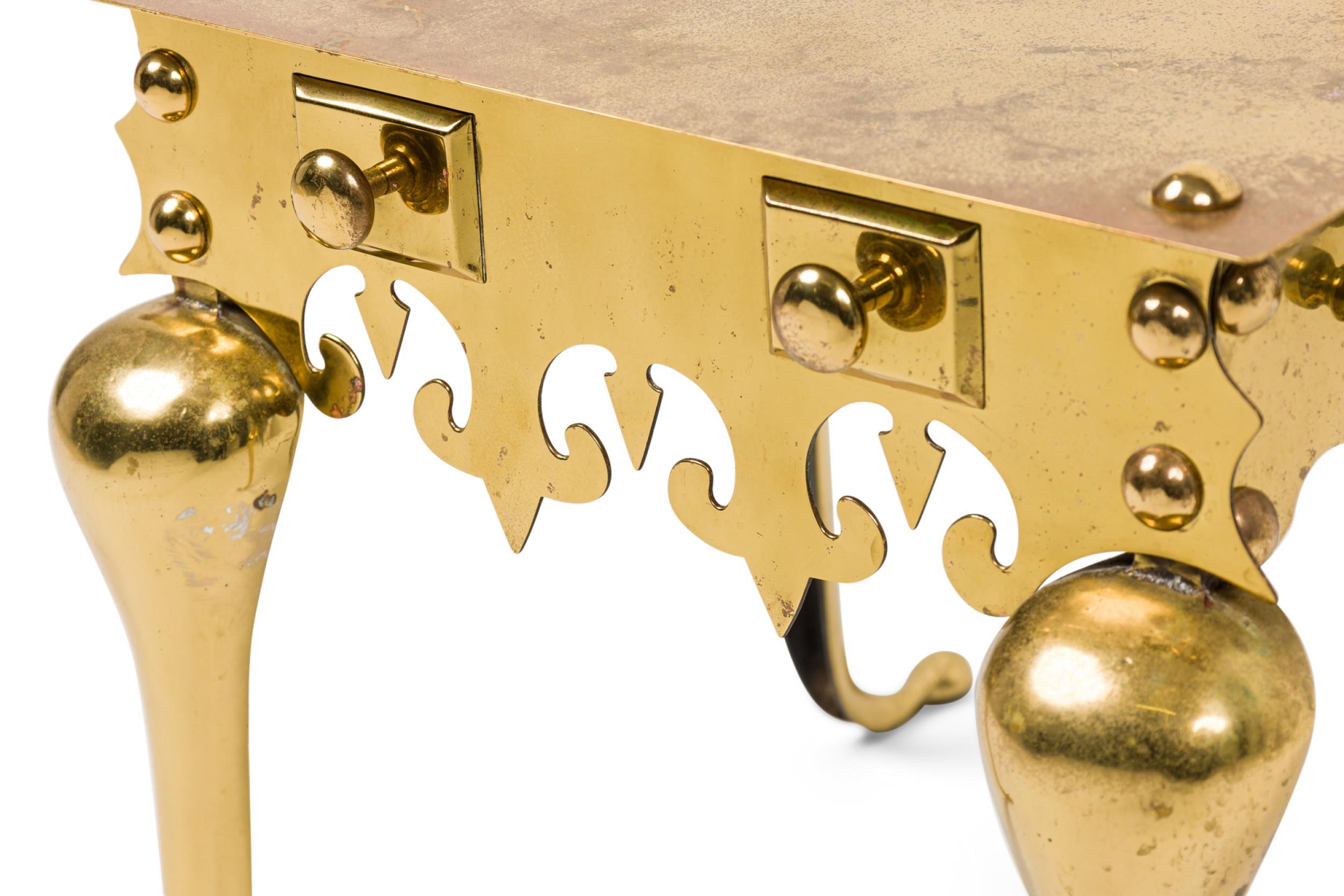 Englisch viktorianischen Messing Herd Feuerstelle Untersetzer im Angebot 5