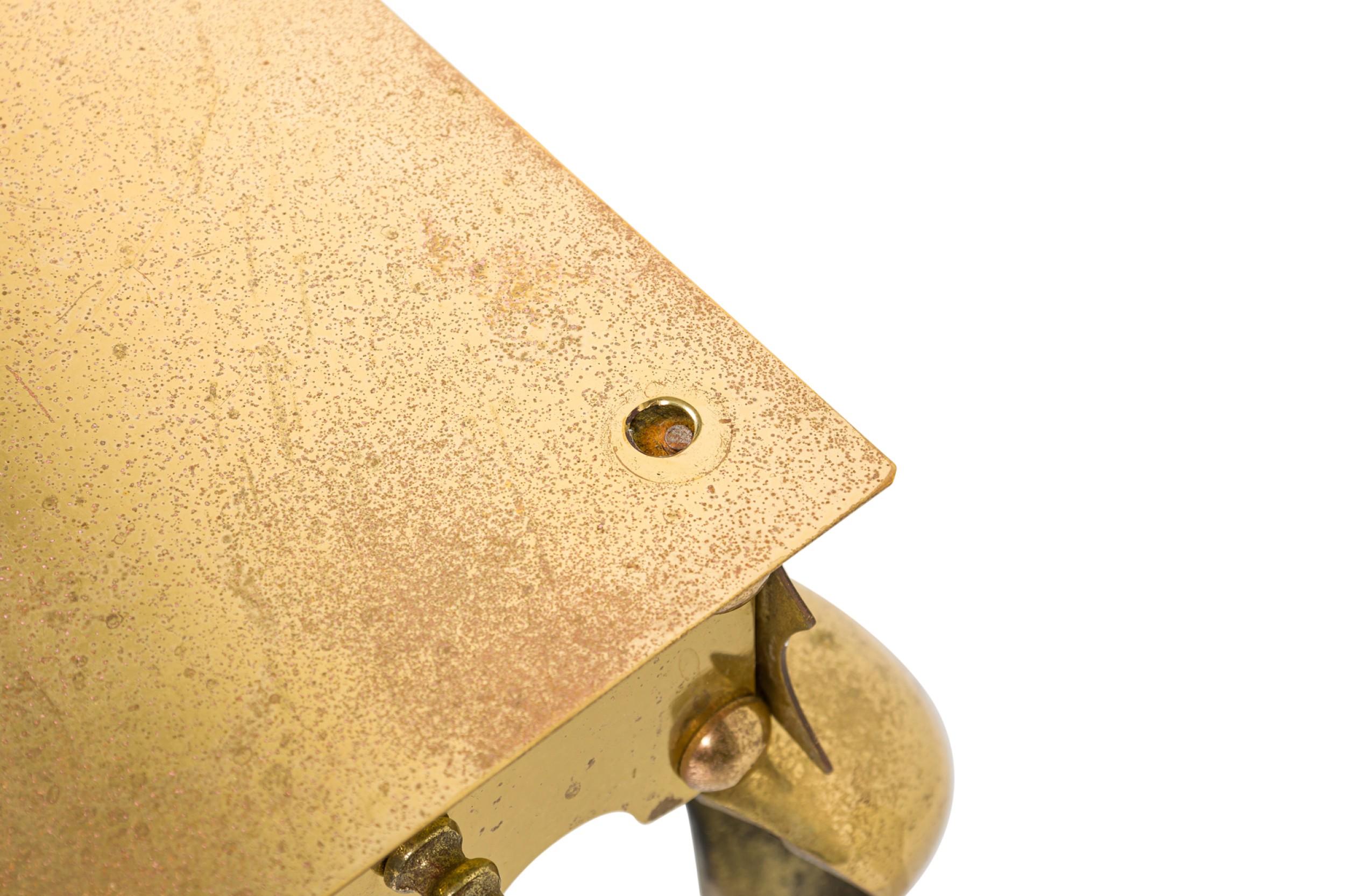 Englisch viktorianischen Messing Herd Feuerstelle Untersetzer im Angebot 1