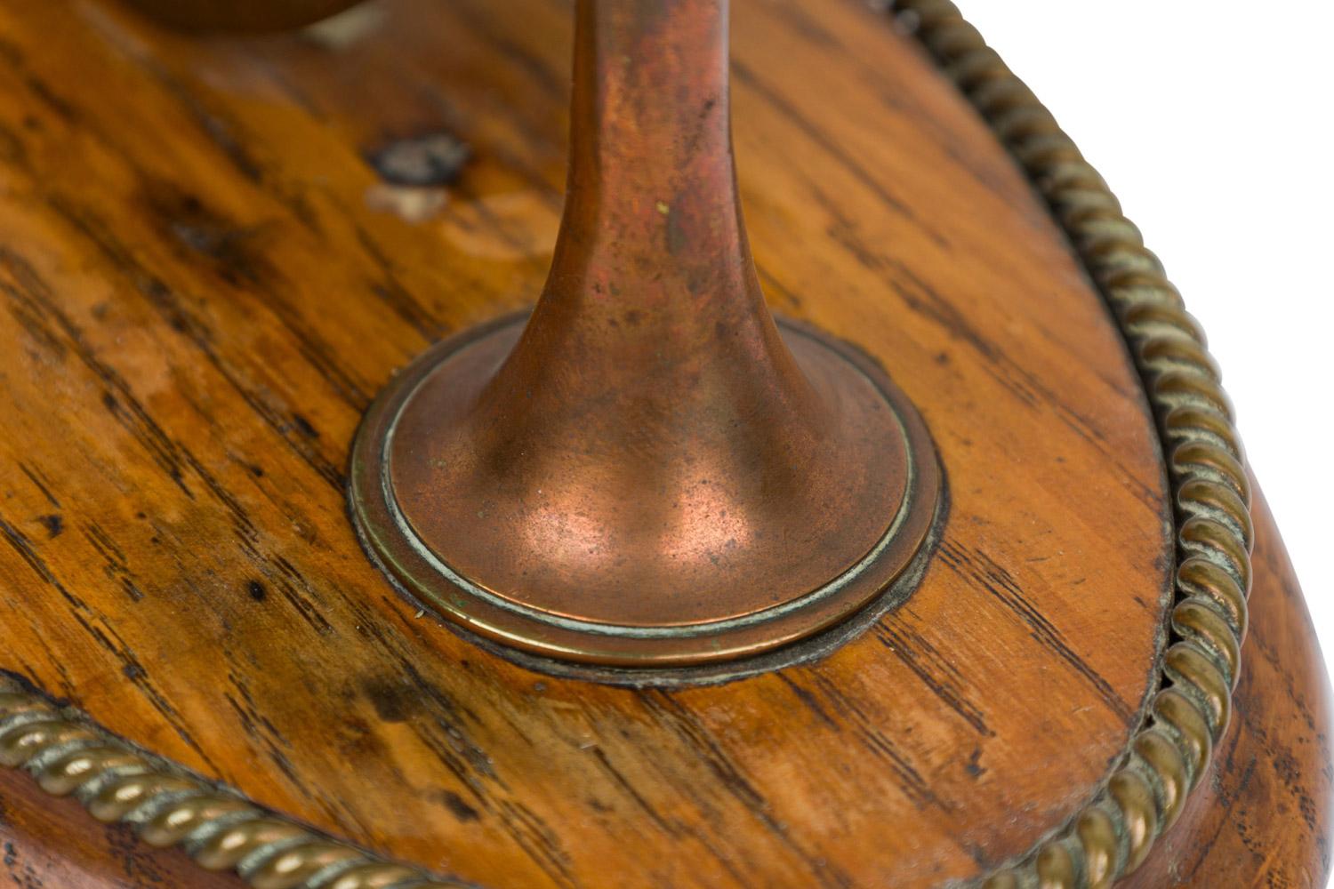 English Victorian Brass Horseshoe Clock For Sale 4