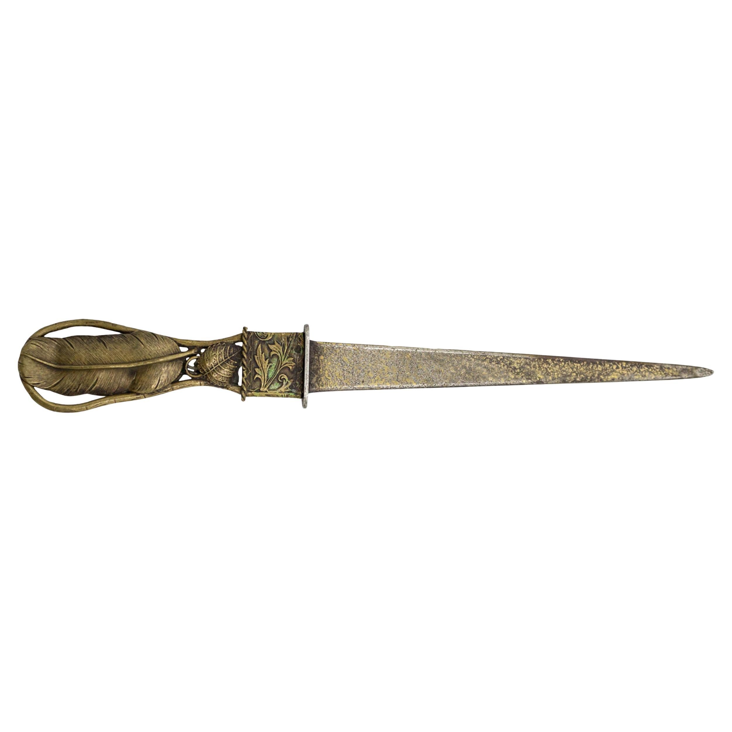 English Victorian Brass Letter Opener
