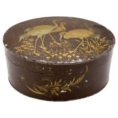 Caja Victoriana Inglesa Lacada Marrón